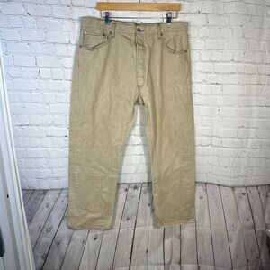 Levi’s Men’s 501 XX Jeans Mens Tan Straight Fit Pants Chino